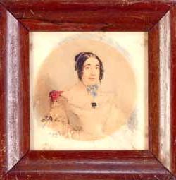 路易莎·吉尔曼·洛林夫人. 埃利斯·格雷·洛林肖像，纸上水彩画