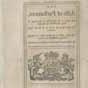 Pamphlet, Two Acts of Parliament [Sugar Act bound with the Molasses Act], (London, 1764)