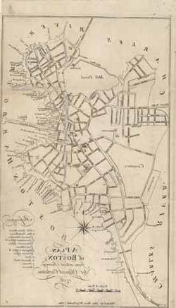 A Plan of Boston, from actual Survey; by Osgood Carleton. 1796 Map